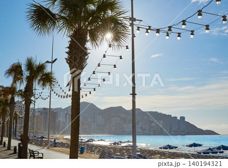 Benidorm Levante beach in Alicante Spain Benidorm Levante beach in Alicante Spain 140194321