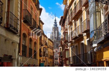 Toledo facades in Castile La Mancha Spain Toledo facades in Castile La Mancha Spain 140194359