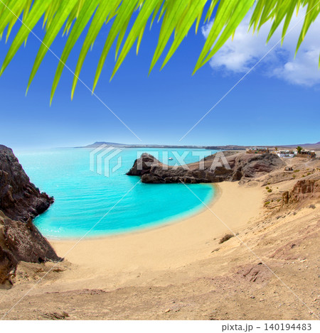 Lanzarote Papagayo turquoise beach and Ajaches Lanzarote Papagayo turquoise beach and Ajaches 140194483