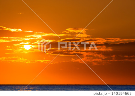 Sunset orange sky background at evening Sunset orange sky background at evening 140194665