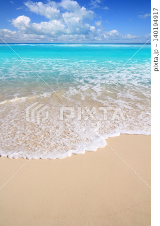 Caribbean turquoise beach perfect sea sunny day Caribbean turquoise beach perfect sea sunny day 140194917