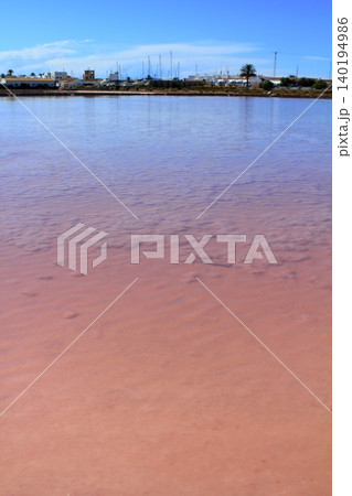 Ses Salines Formentera colorful saltworks horizon Ses Salines Formentera colorful saltworks horizon 140194986
