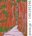 Cedar Trees in Myoko-Togakushi Renzan National Park Japan Ukiyo-e WPA Poster 140195396
