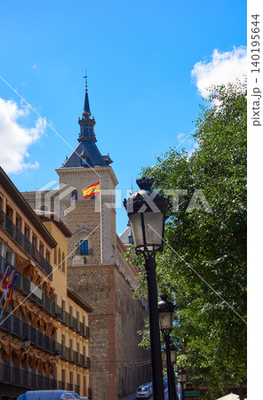 Toledo facades in Castile La Mancha Spain Toledo facades in Castile La Mancha Spain 140195644