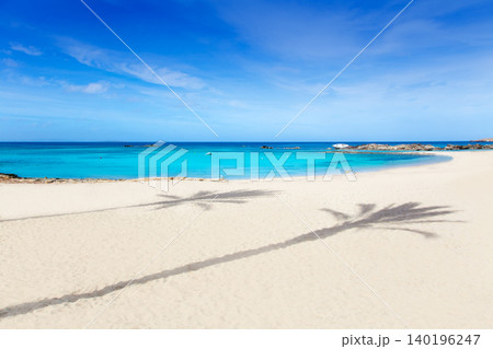 Els Pujols Formentera white sand turquoise beach 140196247