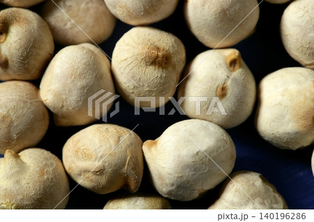 chickpeas detail in macro crop, studio shot chickpeas detail in macro crop, studio shot 140196286