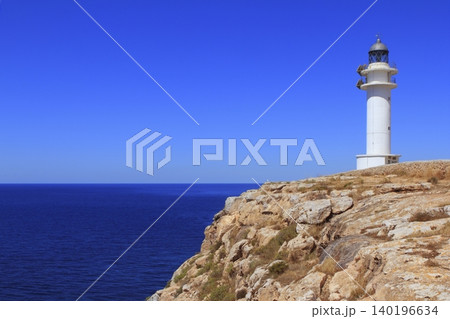 Barbaria lighthouse formentera Balearic islands Barbaria lighthouse formentera Balearic islands 140196634