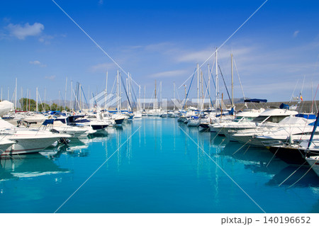 Alcudia Port Marina in North Majorca in Mallorca Alcudia Port Marina in North Majorca in Mallorca 140196652