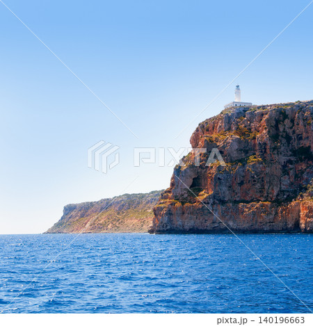 Formentera Faro de la Mola lighthouse sea view 140196663