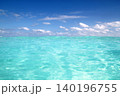 blue caribbean sea water wave horizon 140196755