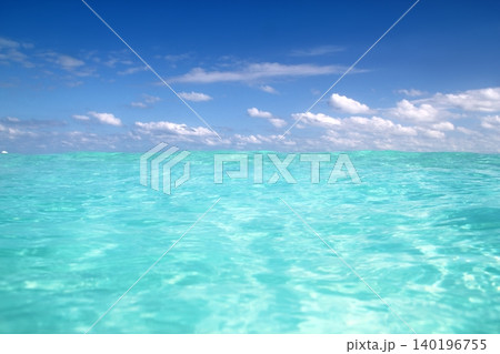 blue caribbean sea water wave horizon 140196755