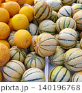 Cantaloupe and yellow melons at the marketplace 140196768