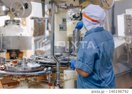 Food cannery industry, Hygiene worker work at canned fish factory, Canned food factory 140196792