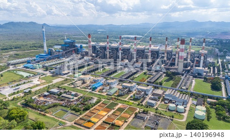 Maemoh Power Plant, Mae Moh Power Station, Thailand coal fired power plant located in Lampang. 140196948