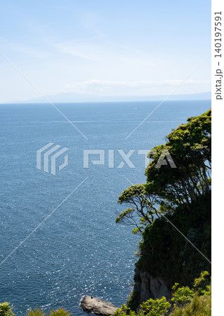 江の島の高台から見た海の風景 140197591