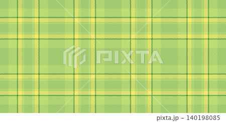 Ribbon pattern plaid textile, illustration check texture background. Cover vector seamless tartan fabric in green and lime colors. Ribbon pattern plaid textile, illustration check texture background. Cover vector seamless tartan fabric in green and lime colors. 140198085