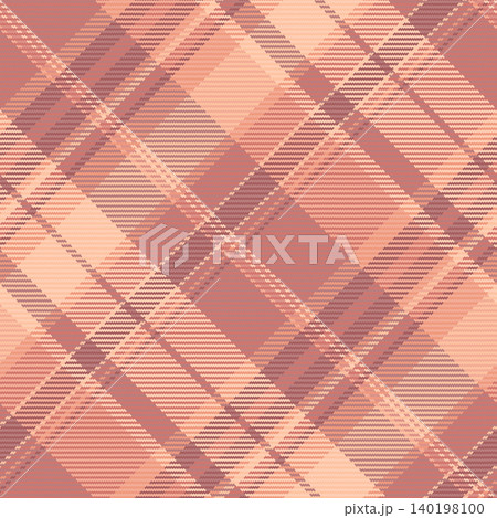 French textile background plaid, swatch check tartan vector. Celtic seamless texture fabric pattern in red and light colors. French textile background plaid, swatch check tartan vector. Celtic seamless texture fabric pattern in red and light colors. 140198100
