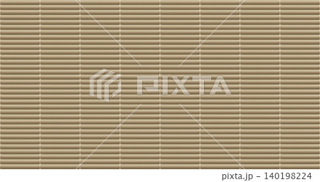 High-quality seamless texture of horizontal caramel beige KitKat ceramic tiles. 140198224