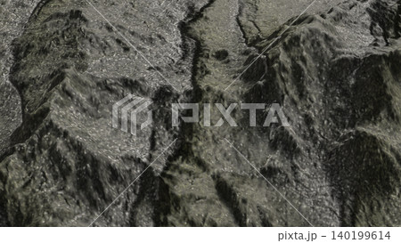 Rugged Dark Stone Surface Texture 3d render. Rugged Dark Stone Surface Texture 3d render. 140199614