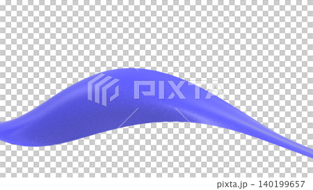 Twisted wave lines make a striking impact on the presentation cover; white background CG 140199657