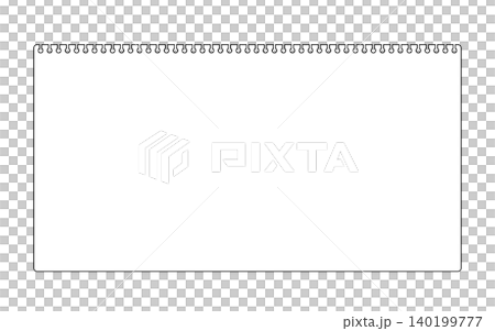 メモ帳のフレーム、背景。(動画アスペクト比「16:9」に合うよう、一回り小さく作ってます。 メモ帳のフレーム、背景。(動画アスペクト比「16:9」に合うよう、一回り小さく作ってます。 140199777