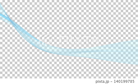 Twisted wave lines make a striking impact on the presentation cover; white background CG 140199785
