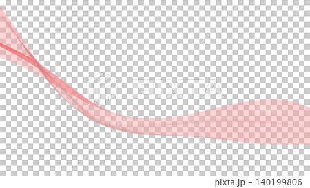 Twisted wave lines make a striking impact on the presentation cover; white background CG 140199806