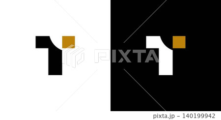Simple and sophisticated letter T initials logo design 140199942