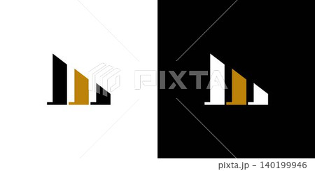 Sophisticated and unique letter M initials logo design 140199946