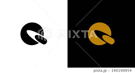Luxury and unique letter Q initials logo design 140199954