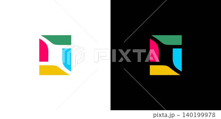 Strong and colorful letter O initials logo design Strong and colorful letter O initials logo design 140199978