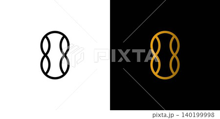 Unique and elegant number 8 logo design Unique and elegant number 8 logo design 140199998
