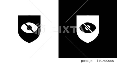 unique and modern guarantee not visible logo design 140200000