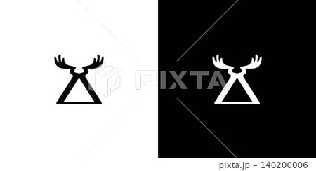 The wing logo design with the initial letter A is unique and elegant 140200006