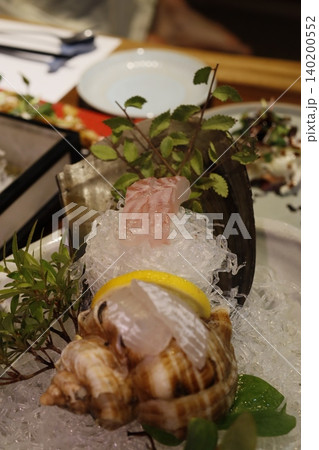 Fresh Seafood Platter with Lemon and Ice Fresh Seafood Platter with Lemon and Ice 140200552