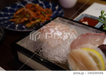 Fresh Sashimi Platter with Side Dishes Fresh Sashimi Platter with Side Dishes 140200566