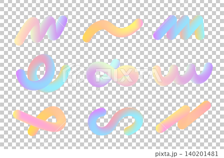 A set of gradient tubes in various shapes A set of gradient tubes in various shapes 140201481