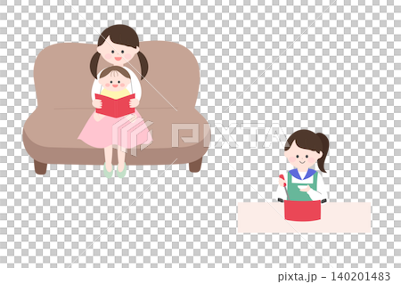 一幅可愛、扁平風格的插畫,描繪了一位年輕的照顧者。 一幅可愛、扁平風格的插畫,描繪了一位年輕的照顧者。 140201483