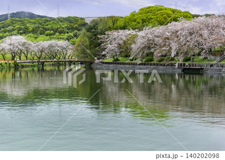 酒津公園 高梁川東西用水 配水池 岡山県倉敷市 酒津公園 高梁川東西用水 配水池 岡山県倉敷市 140202098
