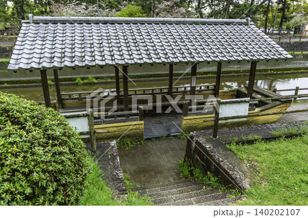 酒津公園 高瀬舟ベンチ 岡山県倉敷市 酒津公園 高瀬舟ベンチ 岡山県倉敷市 140202107