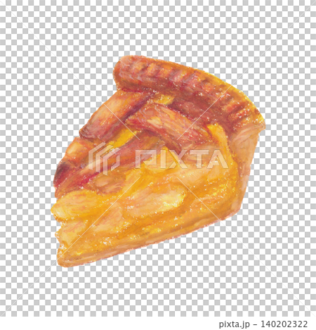 Apple pie oil pastel painting Apple pie oil pastel painting 140202322