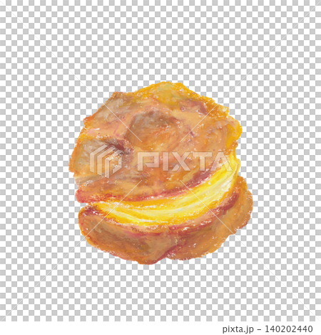 Cream puff oil pastel painting Cream puff oil pastel painting 140202440