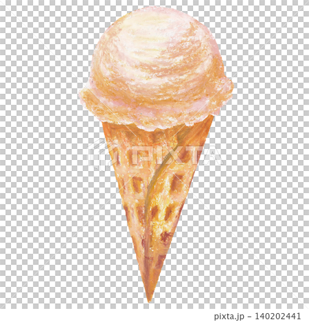 Vanilla ice cream oil pastel painting Vanilla ice cream oil pastel painting 140202441