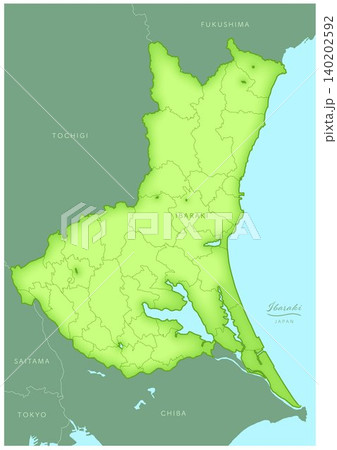 「茨城県」立体感のある日本の地図シリーズ。(隣県、市町村、英語)IBARAKI, JAPAN 「茨城県」立体感のある日本の地図シリーズ。(隣県、市町村、英語)IBARAKI, JAPAN 140202592