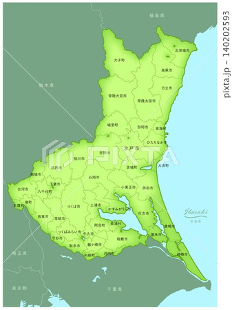 「茨城県」立体感のある日本の地図シリーズ。(隣県、市町村、日本語)IBARAKI, JAPAN 「茨城県」立体感のある日本の地図シリーズ。(隣県、市町村、日本語)IBARAKI, JAPAN 140202593