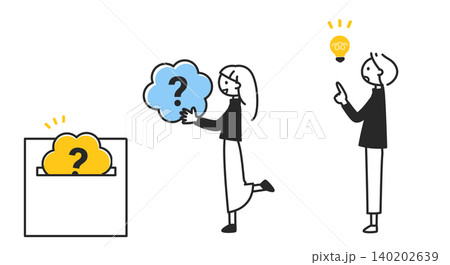 質問箱に質問を入れる人物 疑問や相談を投稿するイメージ 質問箱に質問を入れる人物 疑問や相談を投稿するイメージ 140202639