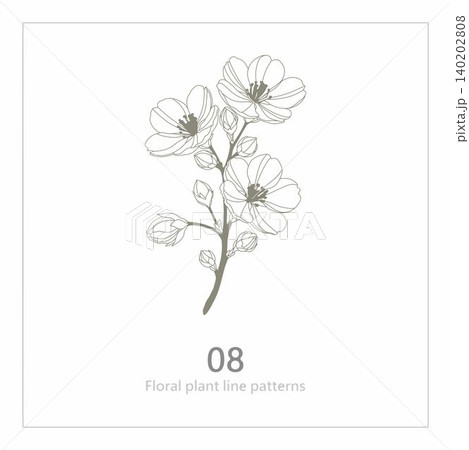 花バック 花背景 花輪 140202808
