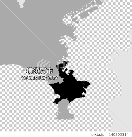 日本向量插圖地圖素材:神奈川縣橫須賀市地圖 日本向量插圖地圖素材:神奈川縣橫須賀市地圖 140203514