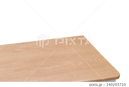 A plain wooden table with natural grain, viewed from above. A plain wooden table with natural grain, viewed from above. 140203710