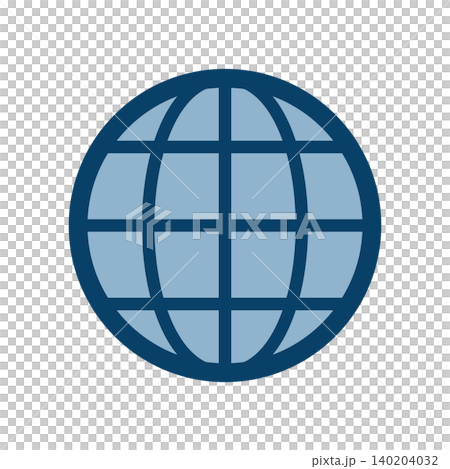 A simple icon of the globe in a global image. A simple icon of the globe in a global image. 140204032